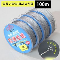 Wire 100 meters high tension sea fishing wire 304 stainless steel wire bite-proof wire fishing line, 3호