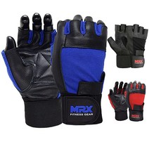 MRX Boxing Fitness 역도 장갑 체육관 피트니스 운동 보디빌딩 파워리프팅 블루 S사이즈, X-Large