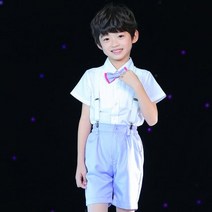 유치원 어린이 합창복 육일 남아 멜빵 바지 A 라인 스커트 울 여아 스커트 무대 의상을 입었다. 낭송 초등 학생