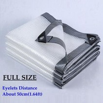 테라스차양막 가림막 비가림막 테라스 차양막 캐노피설치 주차장캐노피 가림막휀스 비막이 조립식 창문빗물막이 테라스천막 투명 방수포 커버 발코니 분재 화분 사용자 정의 따뜻한 방수, PE 방수포, 2x6m