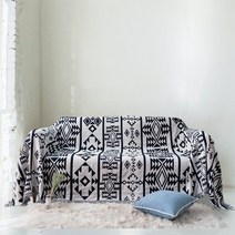 반디스토어 북유럽 양면 소파커버 캠핑 블랭킷 러그 180x230cm, 에스닉 소파커버 180x230cm