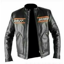 할리데이비슨 Men New 빈티지 Biker Distressed Real 가죽 Motorcycle 자켓
