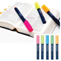 언더라인펜 필기도구 암기펜 필기구 야광펜 색펜 밑줄펜 형광팬 사무용펜 동아 제트스틱 고체형광펜, 연두(1EA)