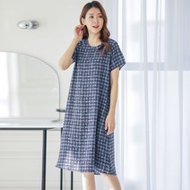 여성 빅사이즈 인견 데일리 반팔원피스