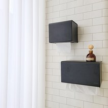 무광블랙 스텐 화장지 케이스 핸드타올 디스펜서 휴지걸이 무타공, 1) 화장지 케이스(16x13(cm)), 1개