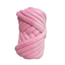 Roomxyd 패브릭 자이언트얀 벨벳 뜨개실 망고실 1KG, 핑크