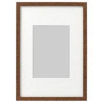 이케아 호브스타 액자 미디엄브라운 프레임23x32cm 내용물12-21x17-30cm, 없음
