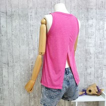스포티 백크로스 소프트 탱크(Tie-back Summer Tank_백타아 민소매 레이어드)