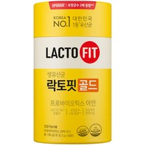 종근당건강(주) 락토핏 골드 2g*50포원산지: 상세설명참조, 100g, 1개