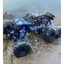 오프로드 RC카 6륜 입문용 몬스터 초대형 방수 무선 7.4V, 오렌지