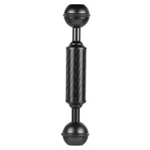 탄소 섬유 플로트 연장 암 1 인치 듀얼 볼 다이빙 카메라 사진 D20mm 5 인치 빛 수 중 부력 삼각대, 검정, 하나