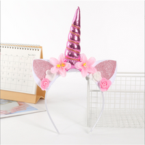 코코립스 유니콘 플라워 머리띠, 핑크