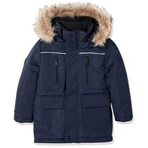 URBAN REPUBLIC 남아용 탄도 파카 지퍼 오프 후드 올리브