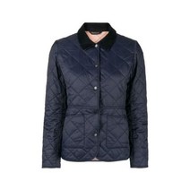 바버 여성 Deveron 퀼팅 자켓 Navy Pink Size: 12