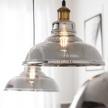 더 글라스 1등 펜던트 조명 식탁등 메탈 / 볼램프포함, 메탈(하얀빛)