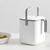 바보사랑 5L 음식물 쓰레기통 핸들형.해피툴, 아이보리