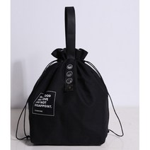 잡골락 캔퍼스 도시락 가방, 블랙*, 블랙