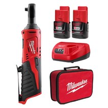 밀워키 M12 IR-302B 충전임팩트라쳇 12V 3.0Ah 배터리2개 세트 임팩라쳇