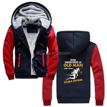 스쿠버다이빙후드 캐릭터 다이빙모자 스쿠버 다이빙 후드티 스포츠웨어 두꺼운 플리스 자켓 스웨트 셔츠, 04 red_03 L