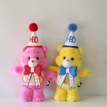 댕밥 강아지 꼬깔모자 리본화환 세트 고양이파티햇, 꼬깔-주인공/화환-건강히자라개, 노랑