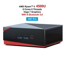 미니pc AMD-라이젠 R5 3750H R7 2700U 미니 PC 베가 10 그래픽 포함 4K UHD Nvme SSD 데스크탑 게임용 컴, 04 8G RAM 512G SSD_01 미국, 04 AN1 Pro R5 4500U