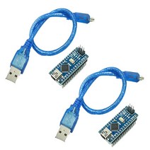 미니 나노 V3.0 ATmega328P 5V 16MHz 마이크로 컨트롤러 보드 2개 USB 케이블 포함 아두이노와 호환