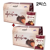 신상품 의성농산 숙성 흑양파즙 100% 국내산 양파즙 2박스, 30포x2(60포), 80ml