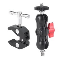 주닉스 액션캠 카메라 LED 모니터 클램프 집게 매직암, VLO18L 집게