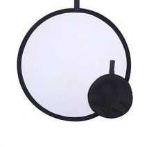 촬영용 확산판 반사판 조명판 크로마키 60cm 2 인 1 실버/화이트 접이식 조명 라운드 DSLR 및 스튜디오용, [01] 60cm