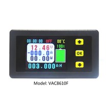 무선 컬러 LCD 스크린 미터 전압 전류계 온도 쿨롱 전력 용량 테스트, 1