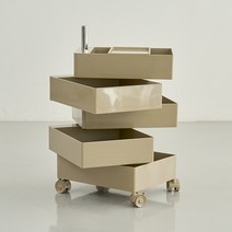 아이와비 미니멀 이동식 5단 트롤리, 카멜