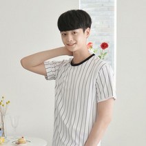 라운드넥 스트라이프 야구티셔츠 (10colors) 티셔츠