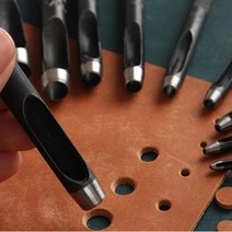 가죽공예 펀치툴 10종 낱개판매 구멍 펀칭 커터 벨트, 5mm UK00266M5
