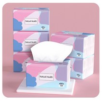 미녹지구 NEW 4겹화장지 400장의 냅킨 친환경 페이퍼타올, 8봉지/400장의