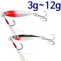 루어 메탈지그 송어 산천어 쏘가리 꺽지 낚시 미끼 스푼, 다이교 메탈지그 3g 실버