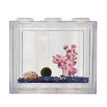 세남자바스켓 언더더씨 국산 마리모 DIY 세트 키우기-마리모(대), 핑크산호+파란자갈100g