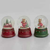 크리스마스 오브제 오나먼트 빈티지 감성 오르골, B. 루돌프와 트리