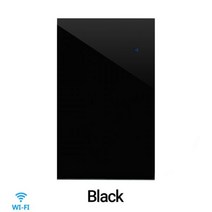 음식물분쇄기 무선스위치 와이파이 벽 터치 민감한 스위치 원격 제어 1 2 3 4 갱 무선 Led 조명 스마트 스크린 유리 미국 표준, Black Switch_4-Gang