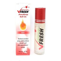 Eagle Brand (캡랑) VFresh (V-Fresh) 약용 아로마테라피 롤온 오일 핫 8ml (5개입)