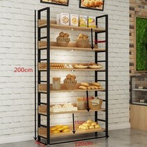 베이커리진열대 베이커리진열장, 정부 표준 판매., 120*30*200 6단