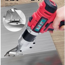 스테인리스 징크 철판 절단기 컷팅기 전동 함석 가위, 1.8MM + 배터리2개 세트