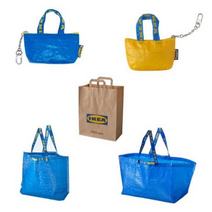 이케아 프락타 장바구니 동전지갑 종이가방, 중형 36L(403.017.08), 1개