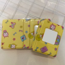 인생네컷앨범 포토앨범 포토북 초음파 바인더 포카 네컷사진 포토북 셀프 접착식 폴라로이드 편지 인쇄 된, 06 B-yellow square