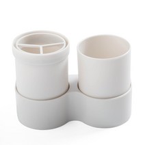 칫솔 케이스 여행 플라스틱 휴대용 컵 커버 치약 칫솔 박스 홀더 커버 벽 스탠드 욕실 액세서리, White home Portable