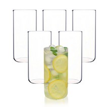 BESTAR 홈카페 투명 내열유리컵, 500ml 6개×1세트