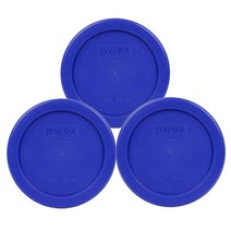 컴퍼니24 파이렉스 7202 PC Cadet 블루 라운드 1 컵 저장 뚜껑 유리 그릇, 3