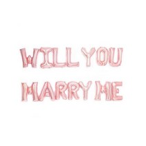 PW 메세지 은박풍선 세트 청혼 WILLYOUMARRYME, 없음