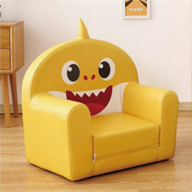 어린이집 유치원 미니의자 아기상어 쇼파 캐릭터 쿠션 대기실 어린이 3 4 5세 소파 스툴 동물 모양 키즈카페 병원 소아과 실내놀이터, 아기상어(60x46x56cm)