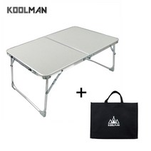 KOOLMAN(쿨맨) 다용도 캠핑 미니 테이블 (수납가방 포함), 실버 + 수납가방