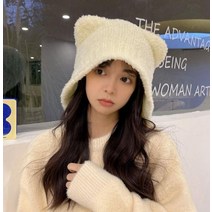 SPRb_귀도리 니트 귀돌이 귀마개 곰돌이 모자 귀도리개tuv425